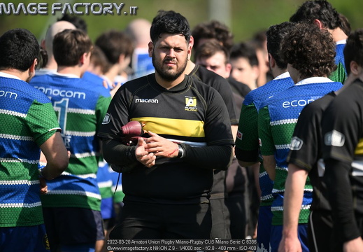 2022-03-20 Amatori Union Rugby Milano-Rugby CUS Milano Serie C (0-29)